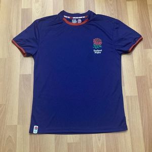 England Rugby 1871 Blue and Red Trim T Shirt Men Small